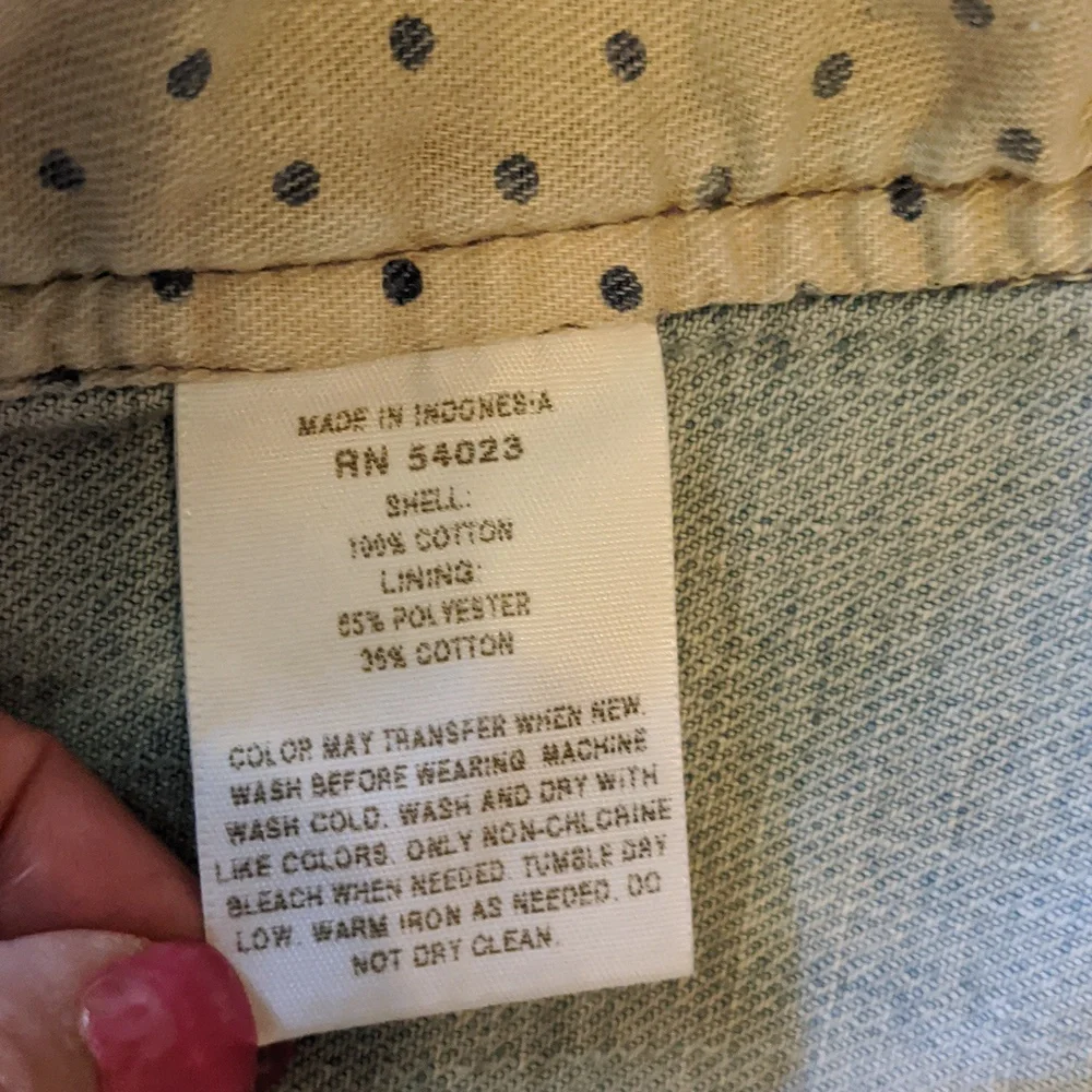 Y2K Gap Jean Jacket Sz Sm - Picture 10 of 10